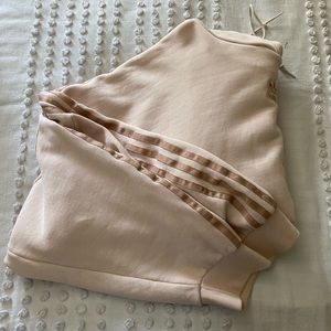 [adidas] Cropped light pink hoodie, XL